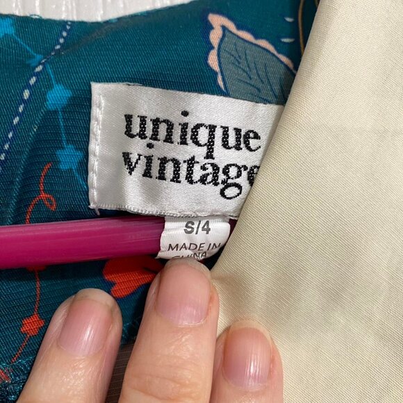 Unique Vintage 1950s Retro Fit & Flare Dress - Picture 4 of 7